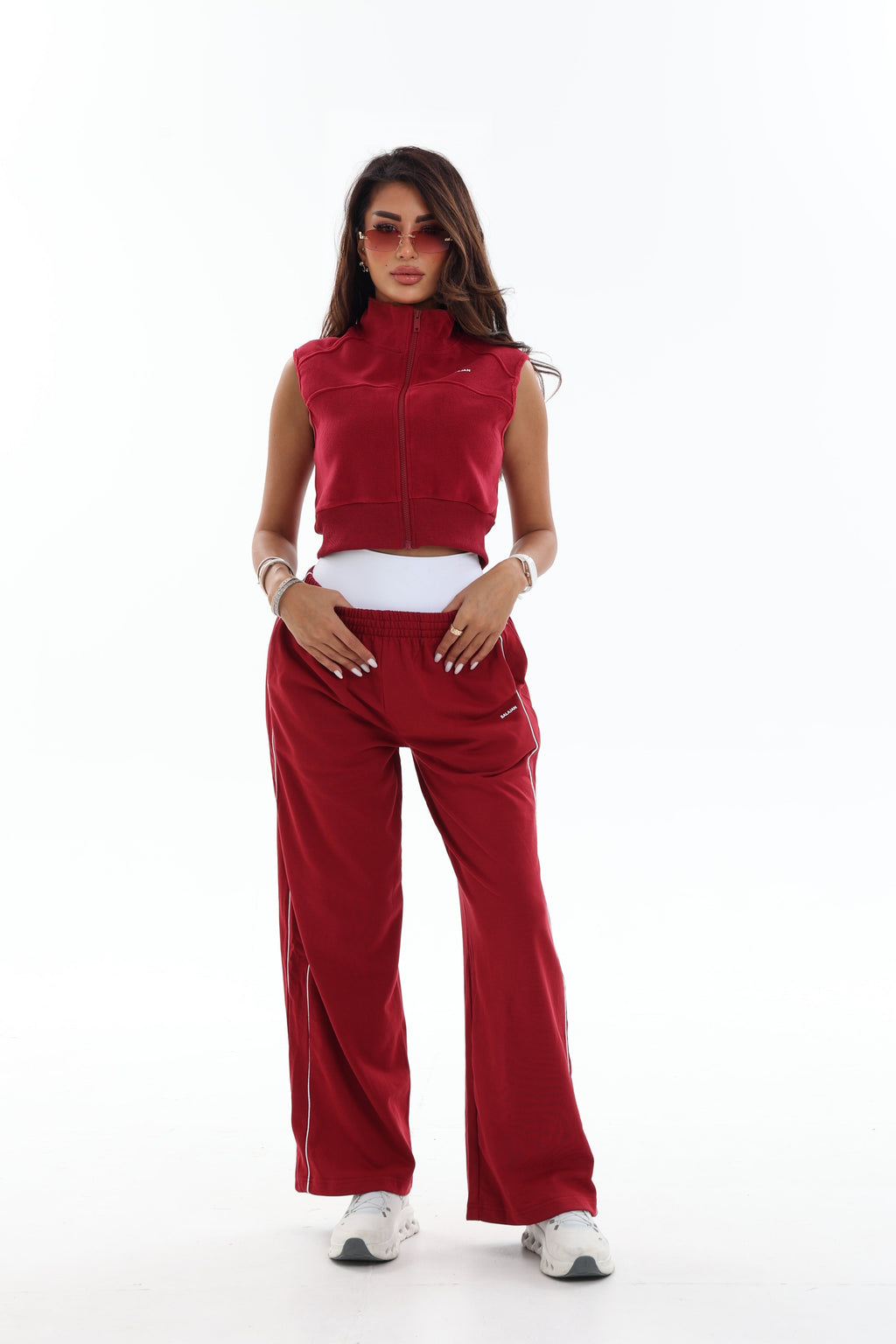 Crimson' Burgandy Joggers