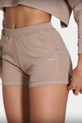 Beige Euphoria' Shorts with 'Balajan' branding on a neutral background